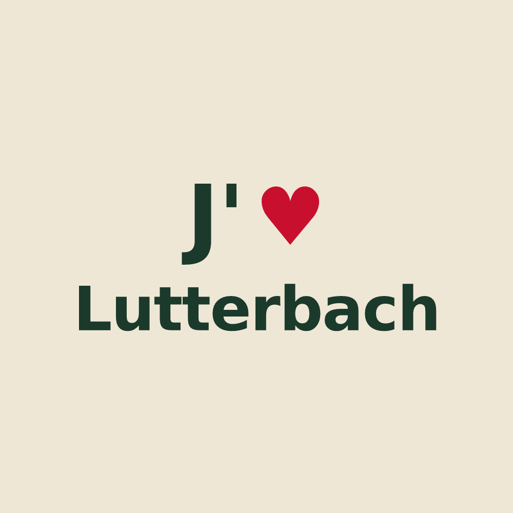 Tote bag personnalisé Lutterbach — design J'aime Lutterbach