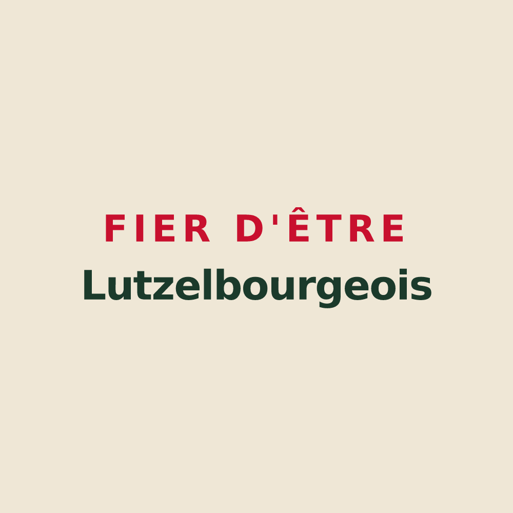 Tote bag « Fier d'être Lutzelbourgeois » — design pour Lutzelbourg