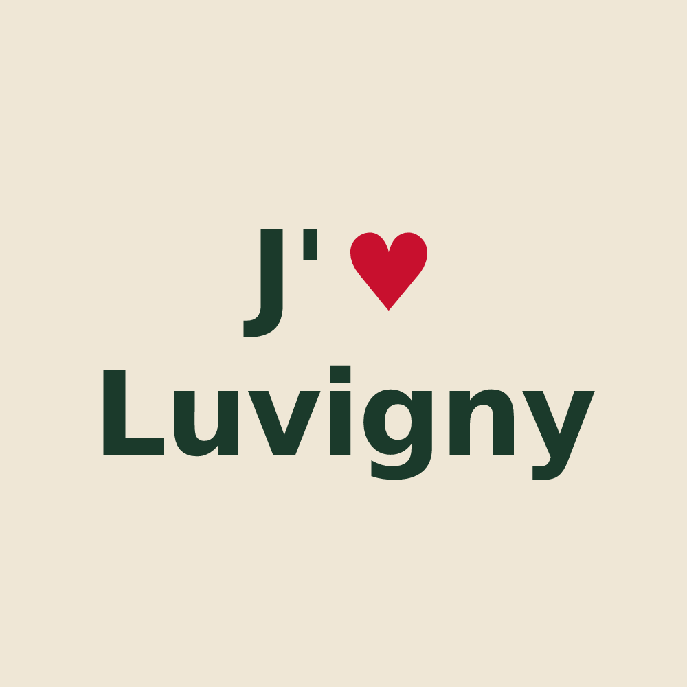 Tote bag personnalisé Luvigny — design J'aime Luvigny