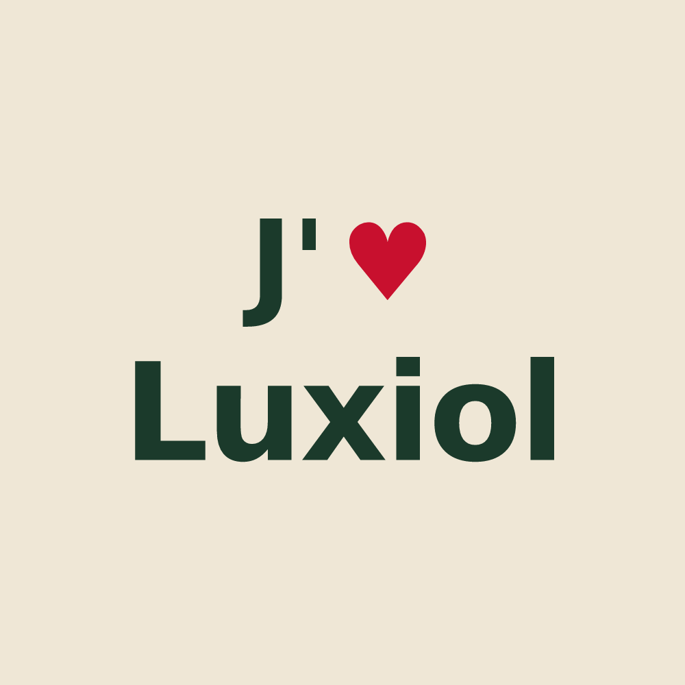 Tote bag personnalisé Luxiol — design J'aime Luxiol