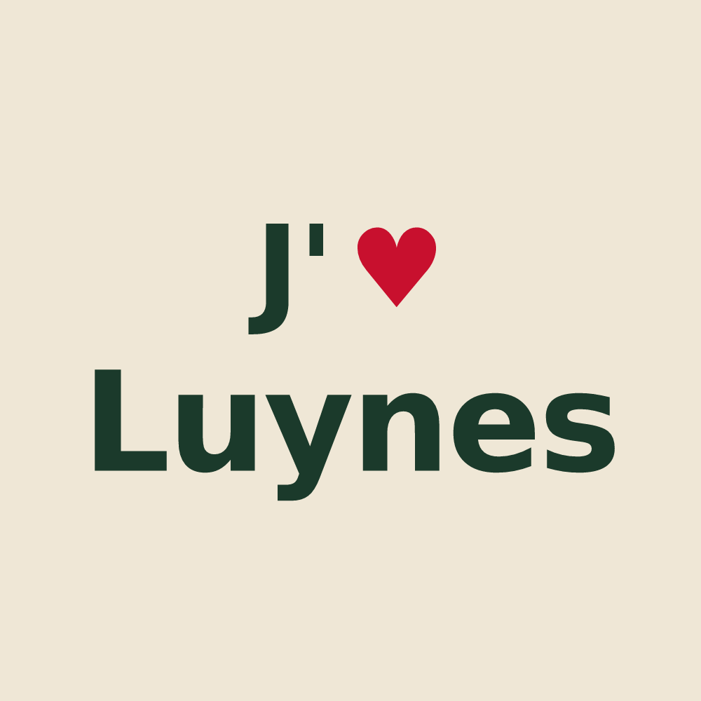 Tote bag personnalisé Luynes — design J'aime Luynes