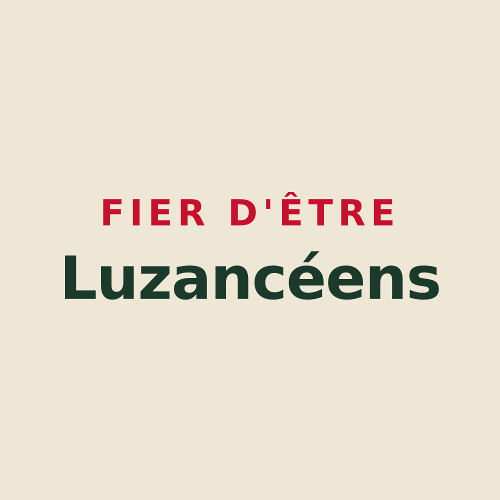 Tote bag « Fier d'être Luzancéens » — design pour Luzancy