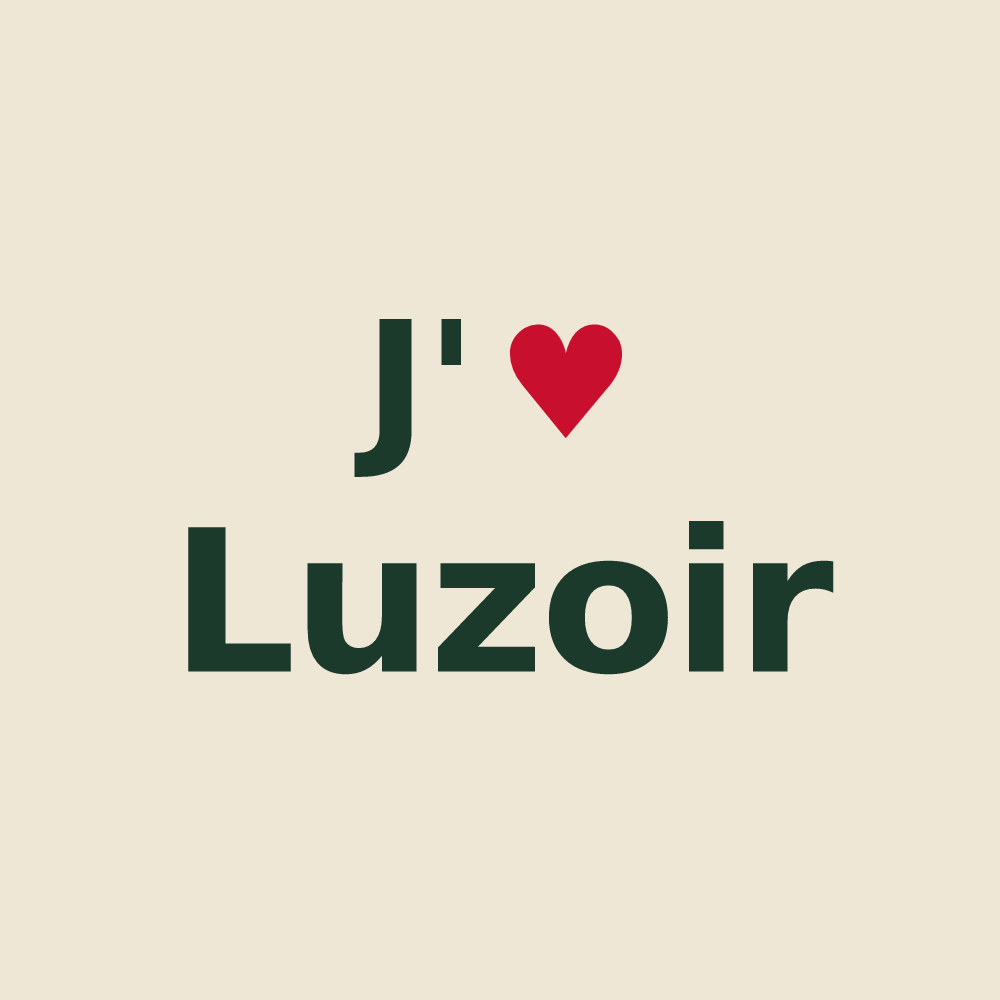 Tote bag personnalisé Luzoir — design J'aime Luzoir