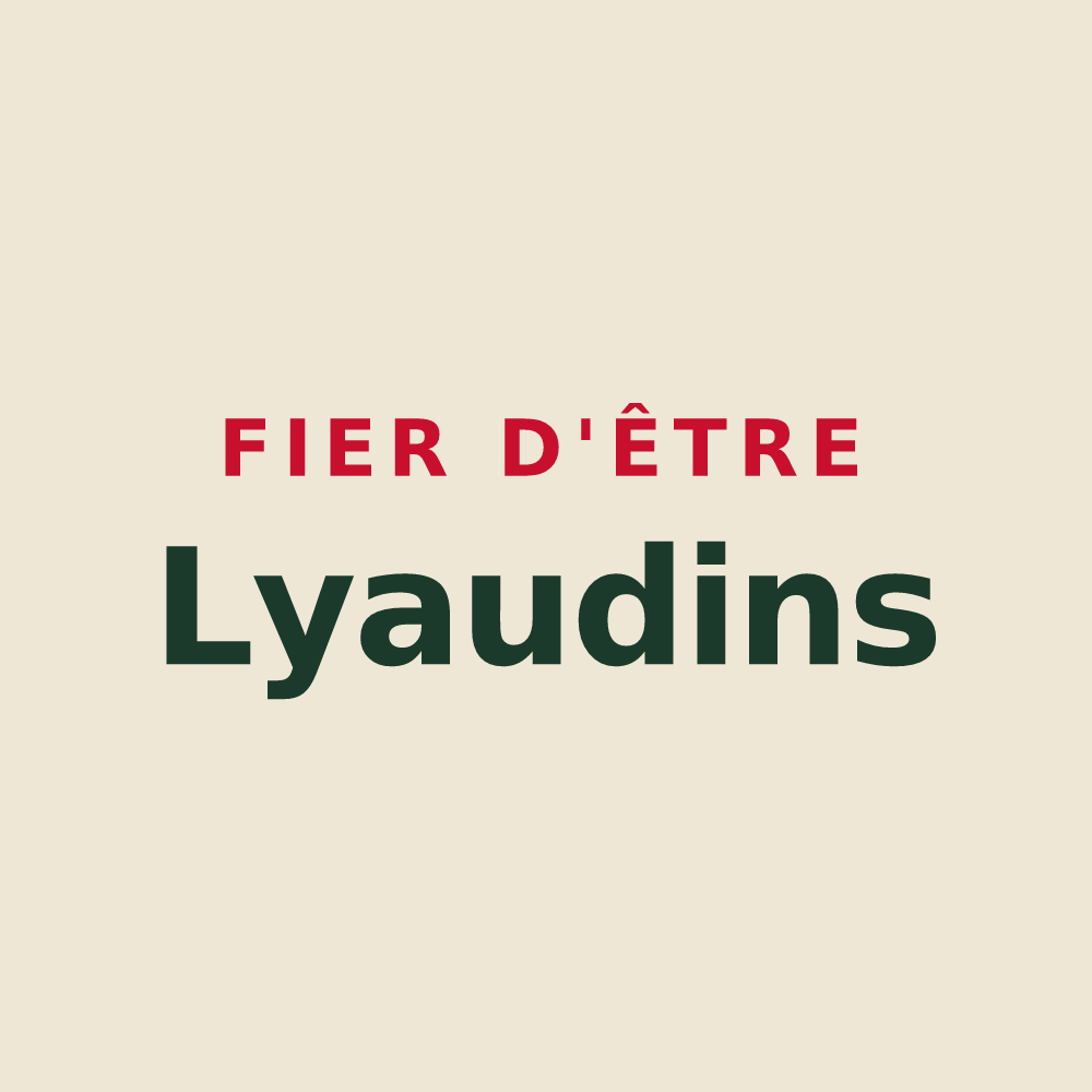 Tote bag « Fier d'être Lyaudins » — design pour Lyaud