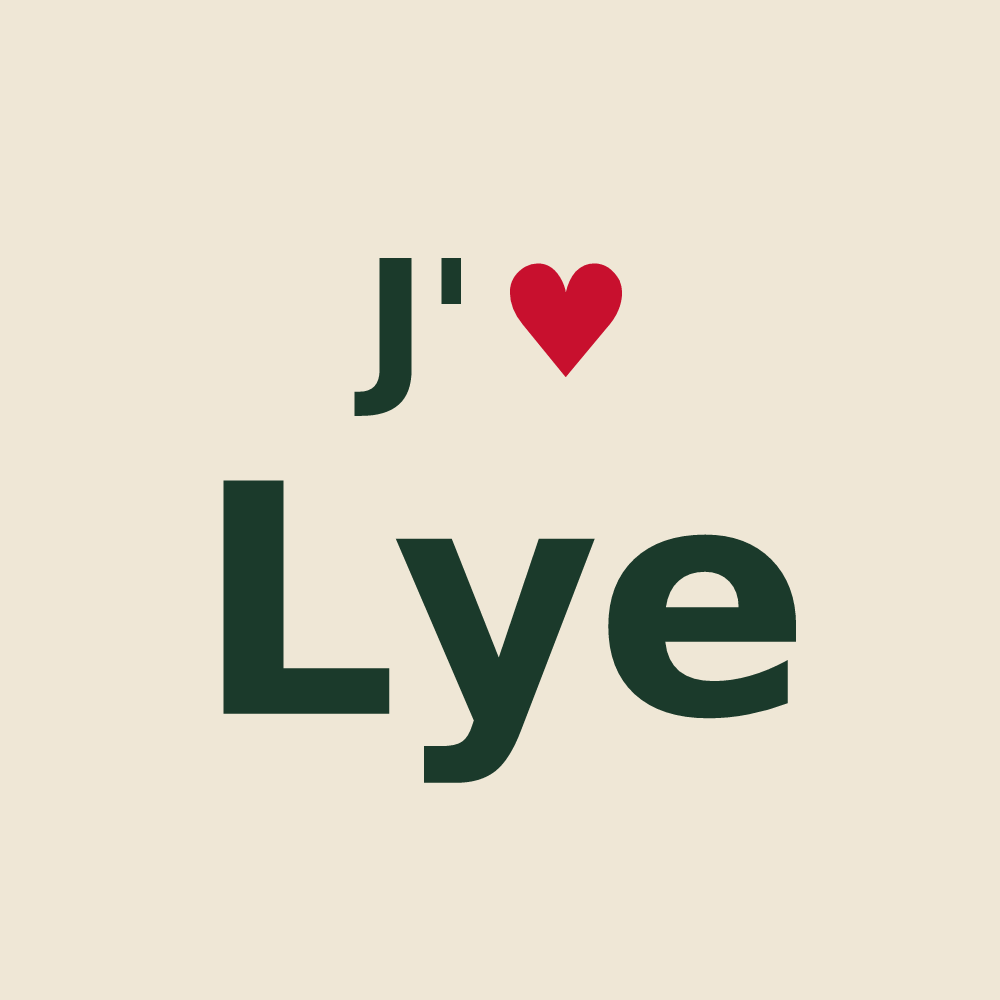 Tote bag personnalisé Lye — design J'aime Lye