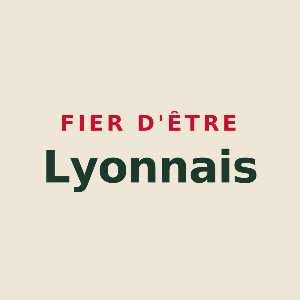 Tote bag « Fier d'être Lyonnais » — design pour Lyon