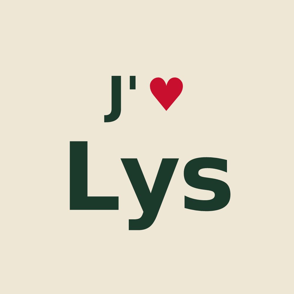 Tote bag personnalisé Lys — design J'aime Lys