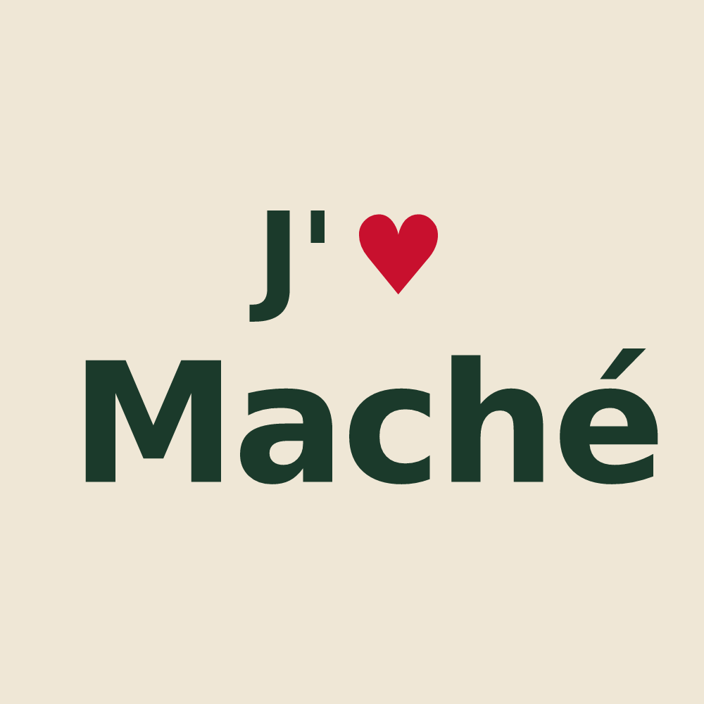 Tote bag personnalisé Maché — design J'aime Maché