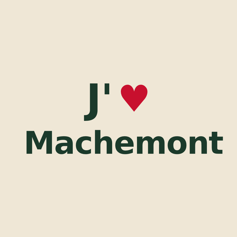 Tote bag personnalisé Machemont — design J'aime Machemont
