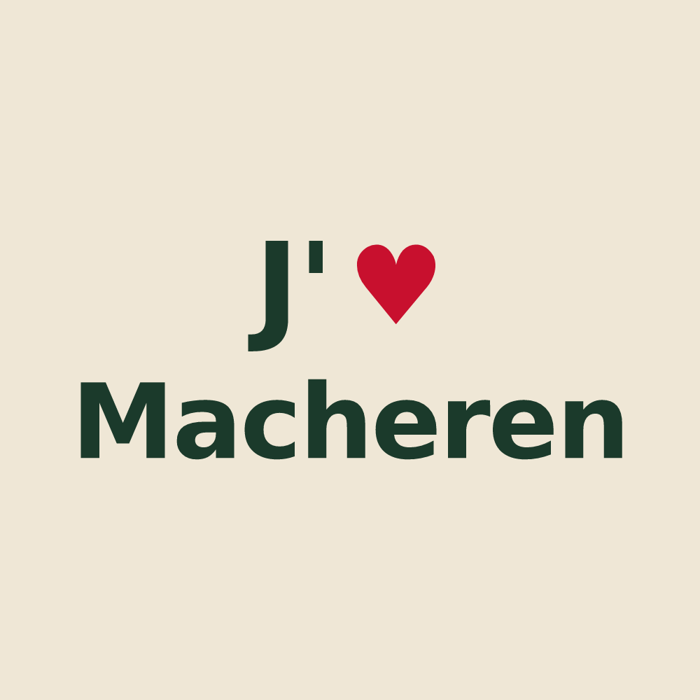 Tote bag personnalisé Macheren — design J'aime Macheren