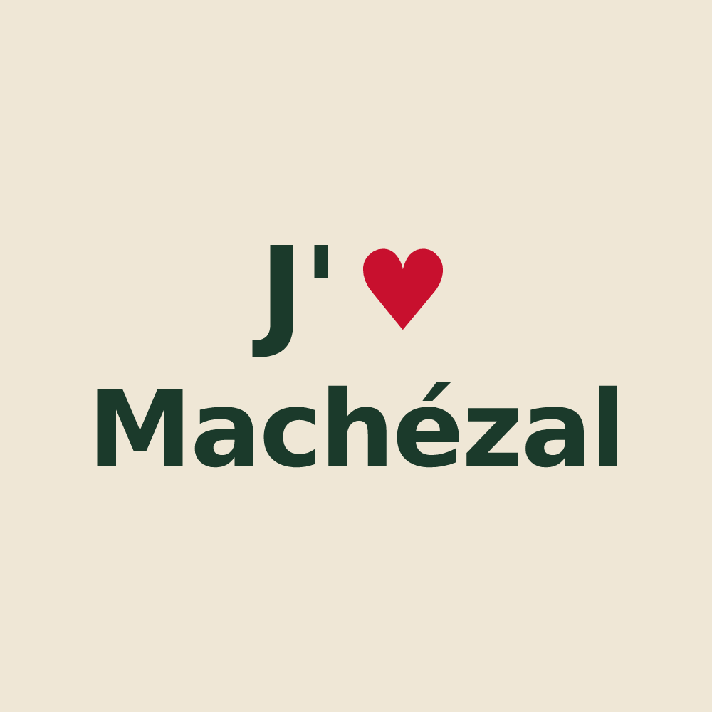 Tote bag personnalisé Machézal — design J'aime Machézal
