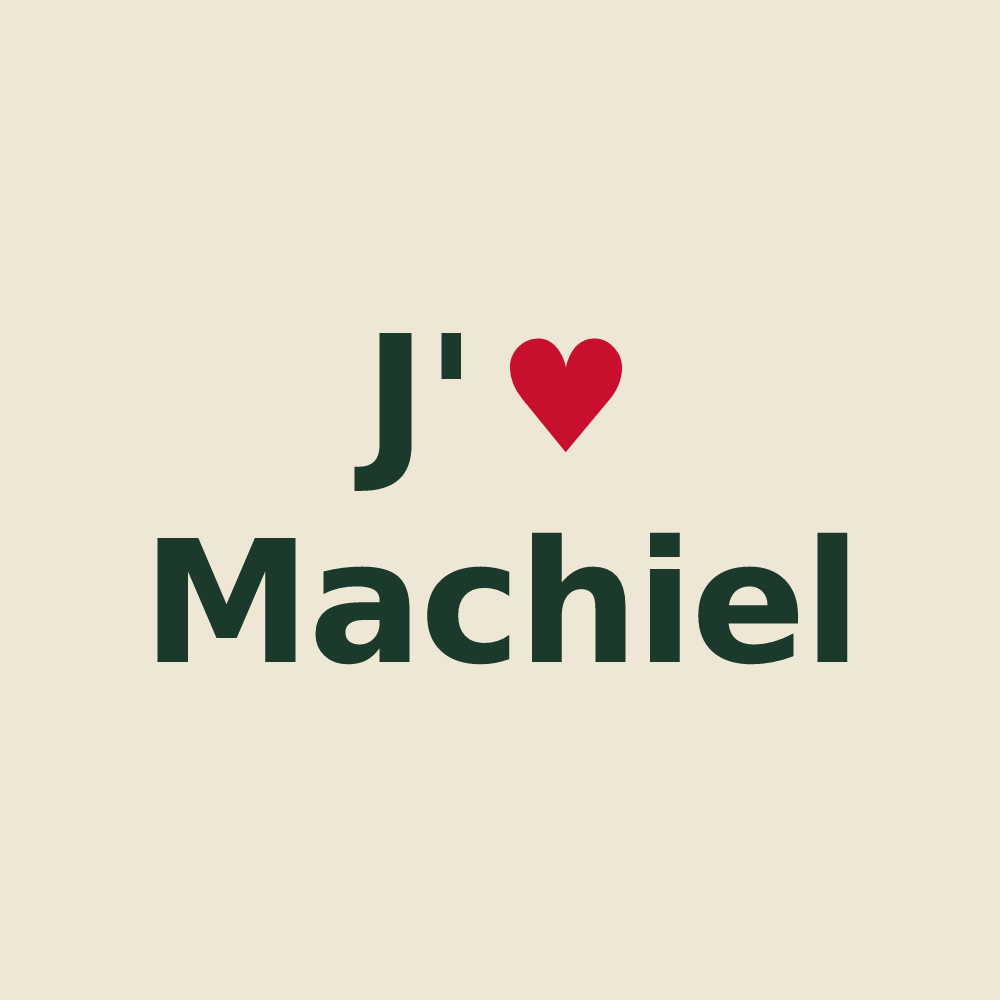 Tote bag personnalisé Machiel — design J'aime Machiel