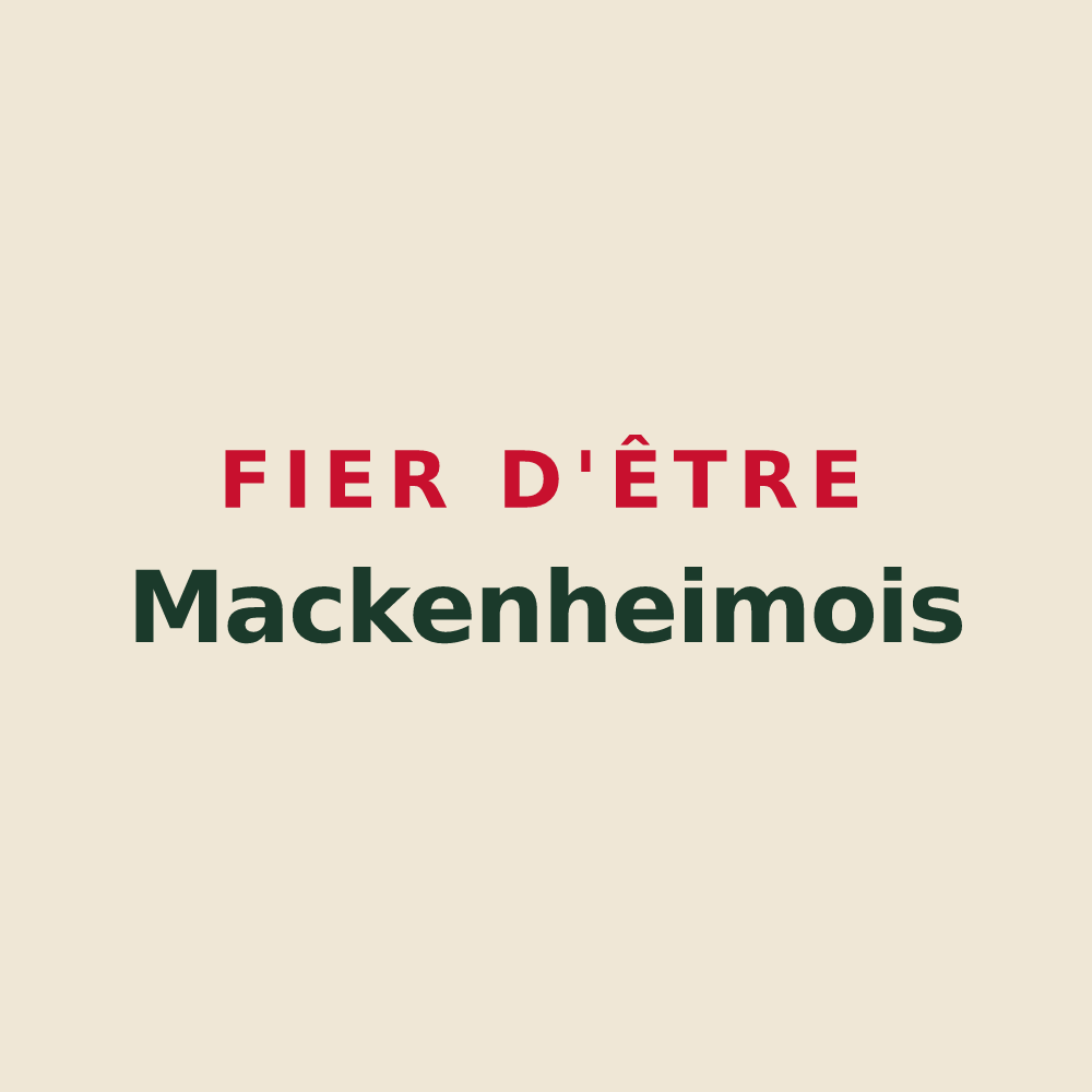 Tote bag « Fier d'être Mackenheimois » — design pour Mackenheim