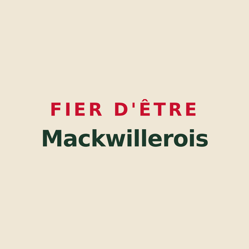Tote bag « Fier d'être Mackwillerois » — design pour Mackwiller