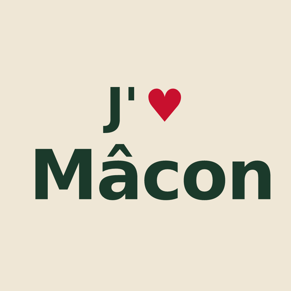 Tote bag personnalisé Mâcon — design J'aime Mâcon