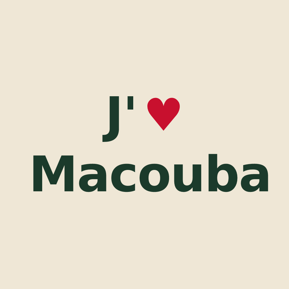 Tote bag personnalisé Macouba — design J'aime Macouba