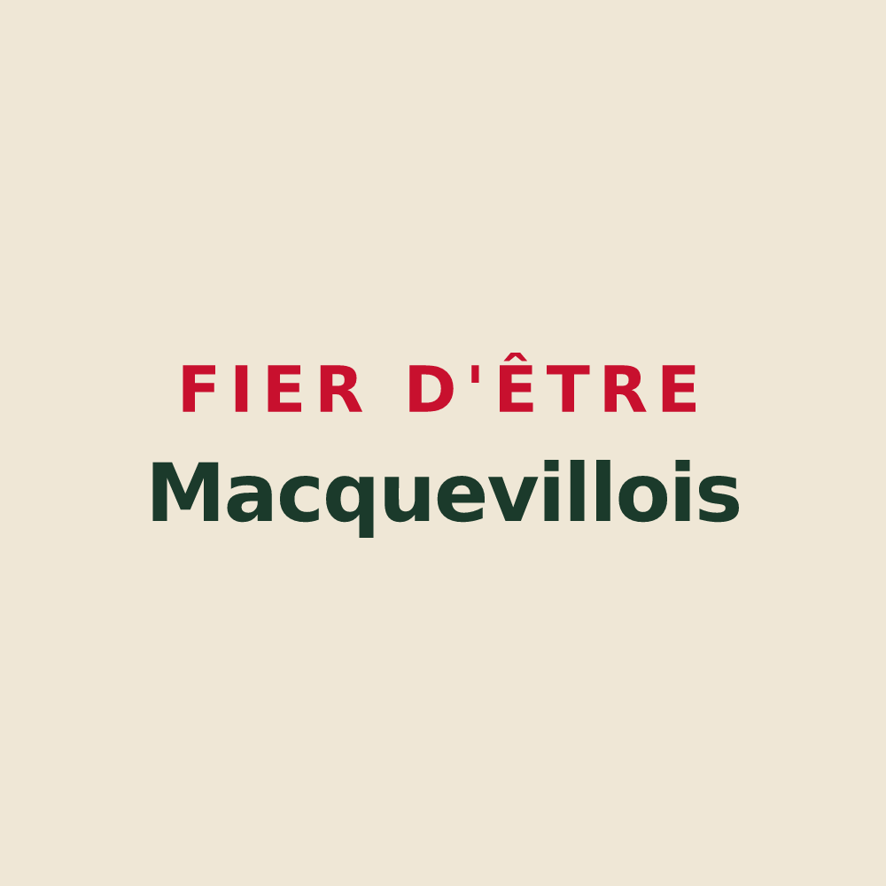 Tote bag « Fier d'être Macquevillois » — design pour Macqueville