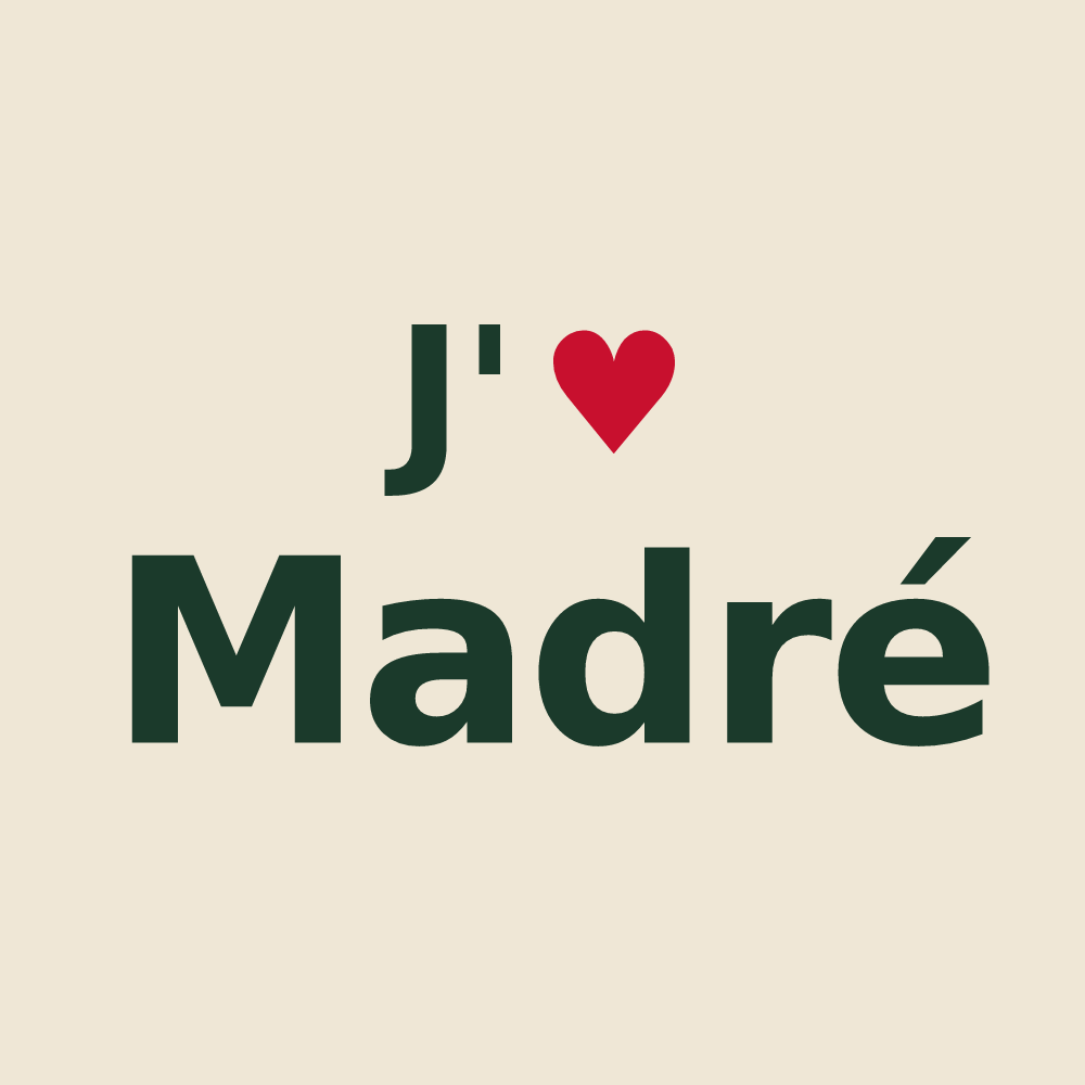 Tote bag personnalisé Madré — design J'aime Madré