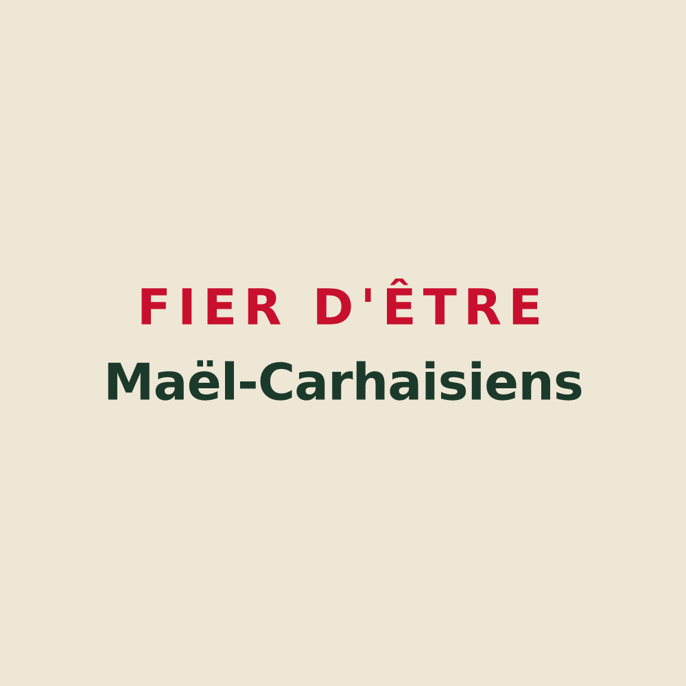 Tote bag « Fier d'être Maël-Carhaisiens » — design pour Maël-Carhaix
