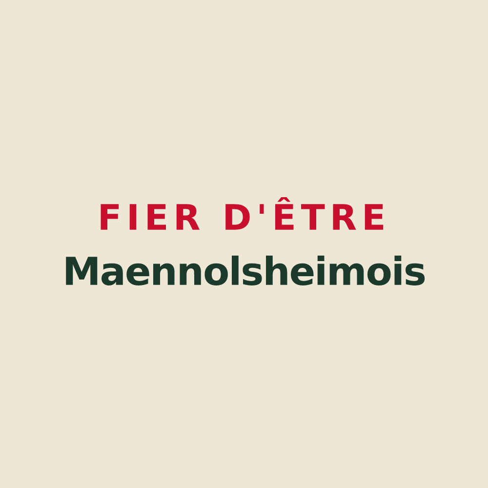 Tote bag « Fier d'être Maennolsheimois » — design pour Maennolsheim