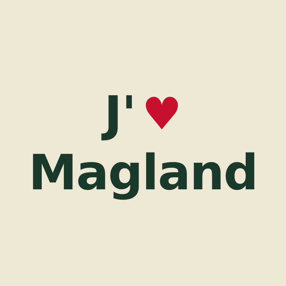 Tote bag personnalisé Magland — design J'aime Magland