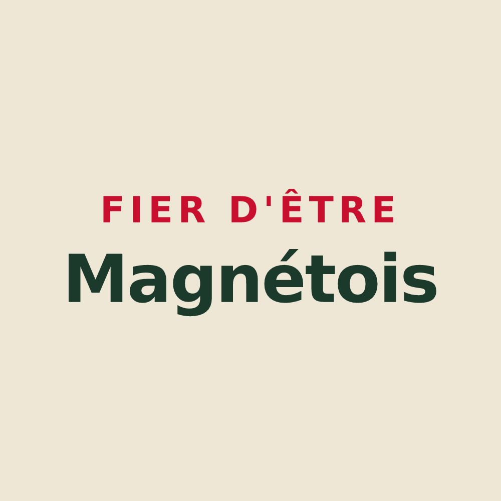 Tote bag « Fier d'être Magnétois » — design pour Magnet