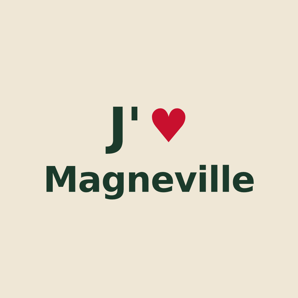 Tote bag personnalisé Magneville — design J'aime Magneville