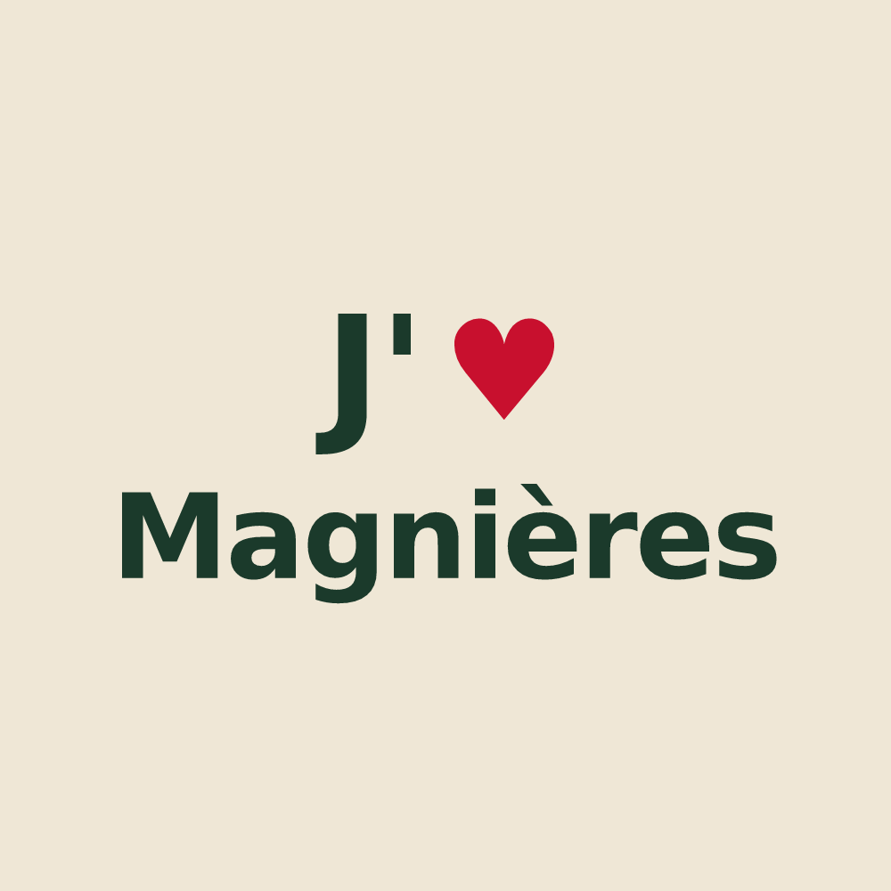 Tote bag personnalisé Magnières — design J'aime Magnières