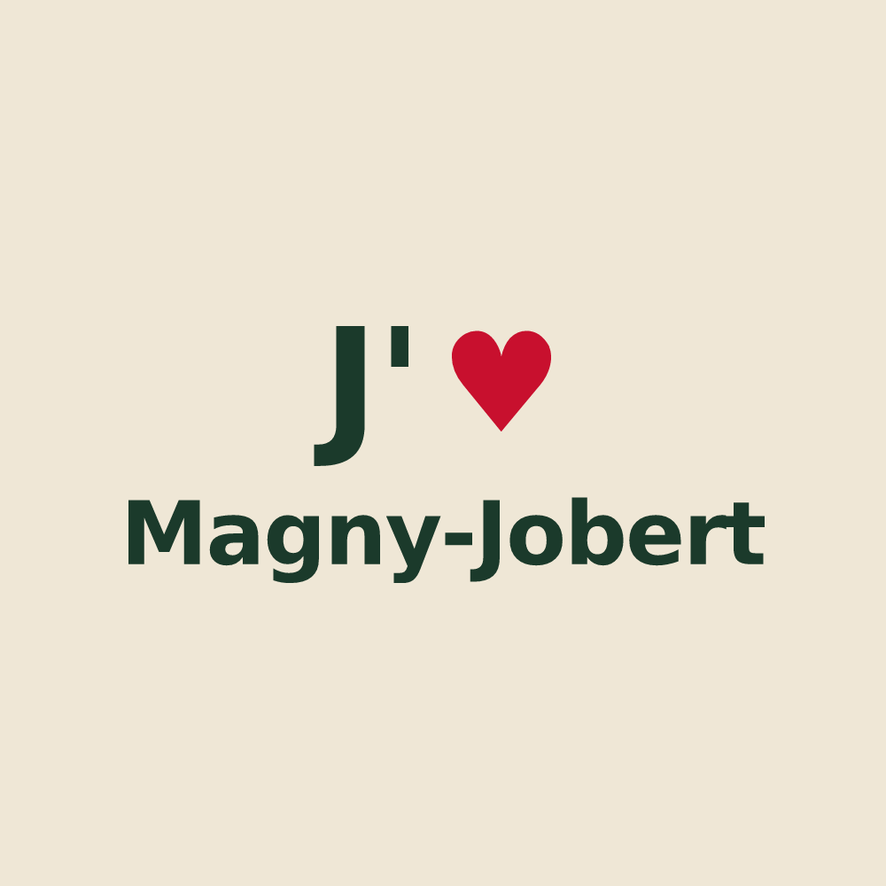 Tote bag personnalisé Magny-Jobert — design J'aime Magny-Jobert