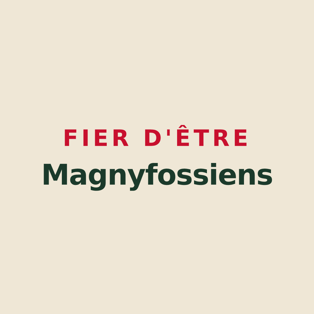 Tote bag « Fier d'être Magnyfossiens » — design pour Magny-la-Fosse
