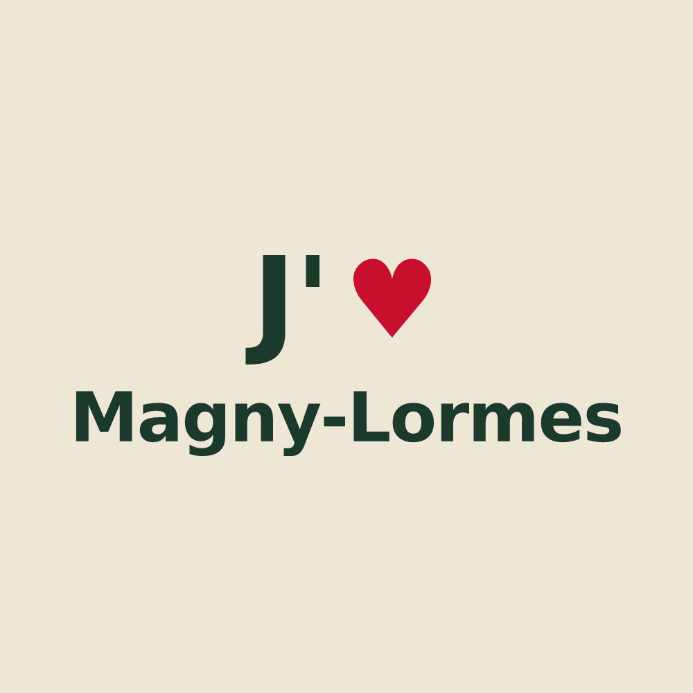 Tote bag personnalisé Magny-Lormes — design J'aime Magny-Lormes