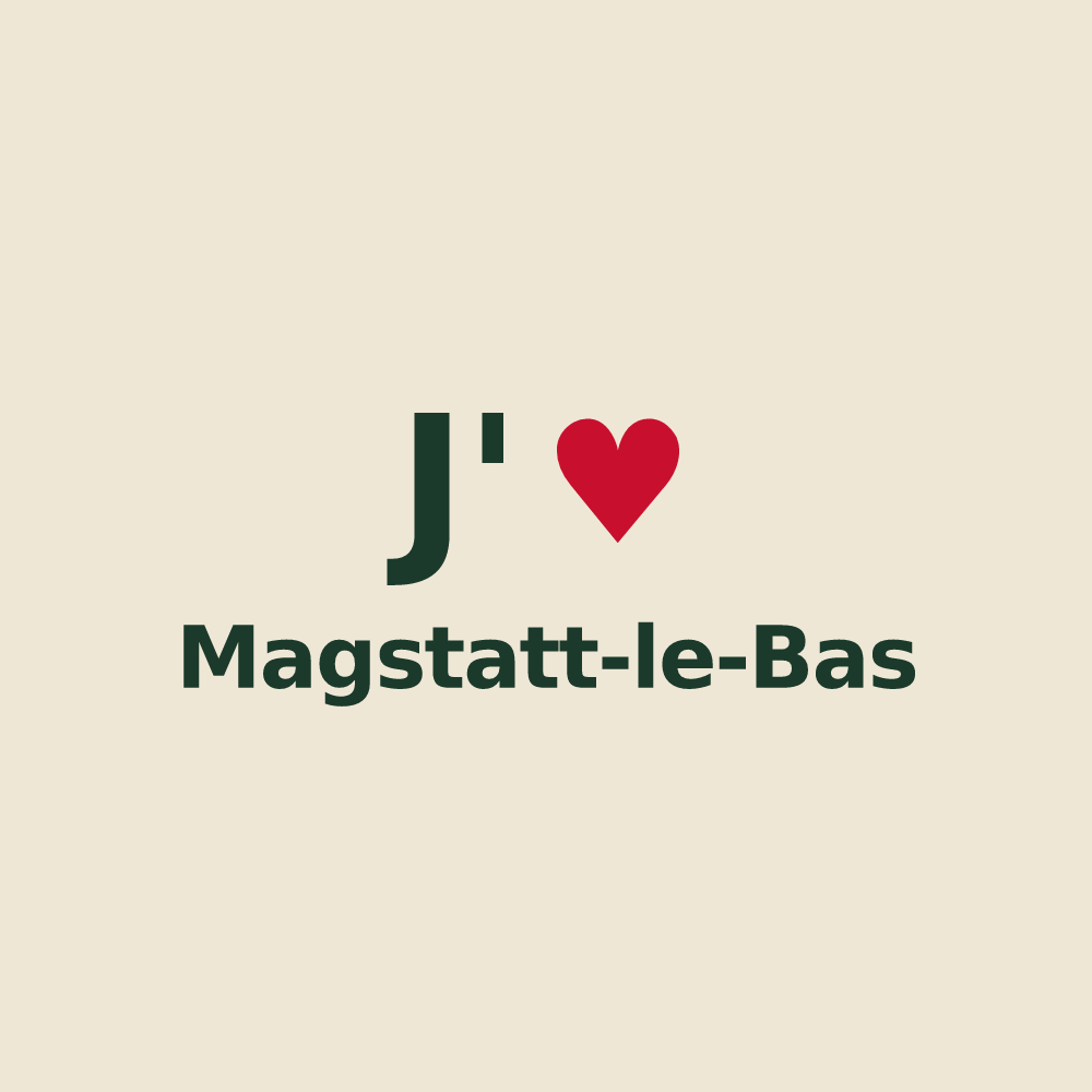 Tote bag personnalisé Magstatt-le-Bas — design J'aime Magstatt-le-Bas