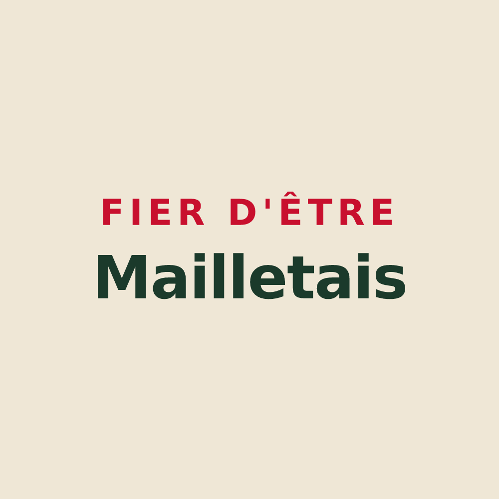 Tote bag « Fier d'être Mailletais » — design pour Maillé