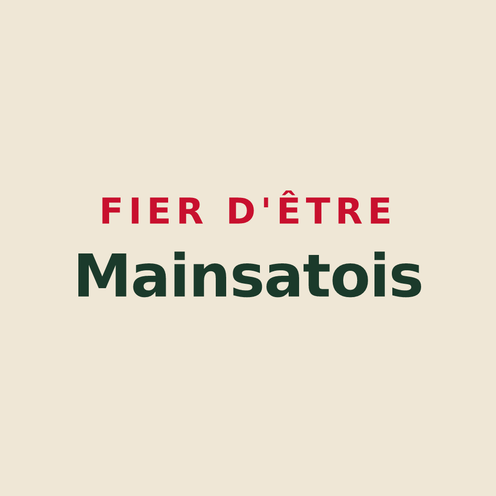 Tote bag « Fier d'être Mainsatois » — design pour Mainsat
