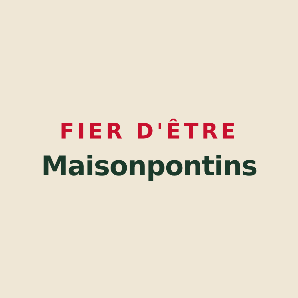 Tote bag « Fier d'être Maisonpontins » — design pour Maison-Ponthieu