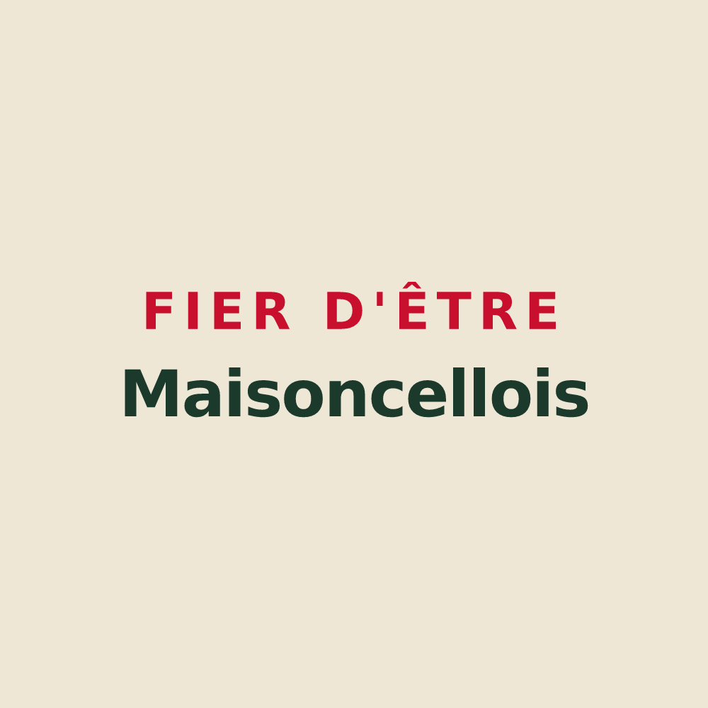Tote bag « Fier d'être Maisoncellois » — design pour Maisoncelles-en-Brie