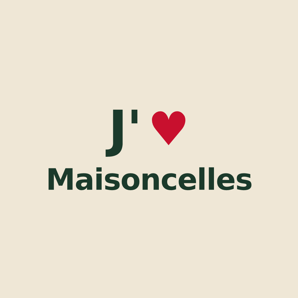 Tote bag personnalisé Maisoncelles — design J'aime Maisoncelles