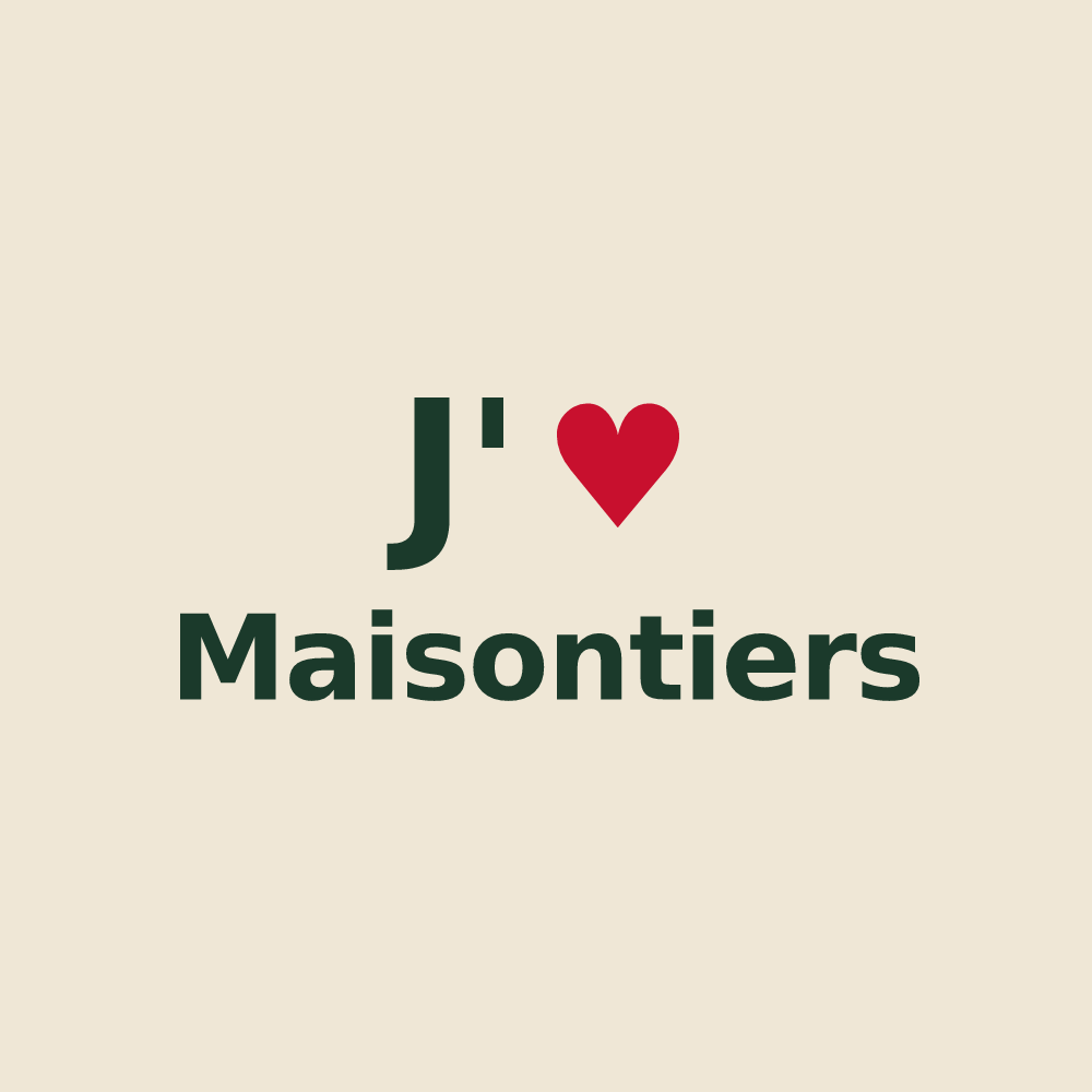 Tote bag personnalisé Maisontiers — design J'aime Maisontiers