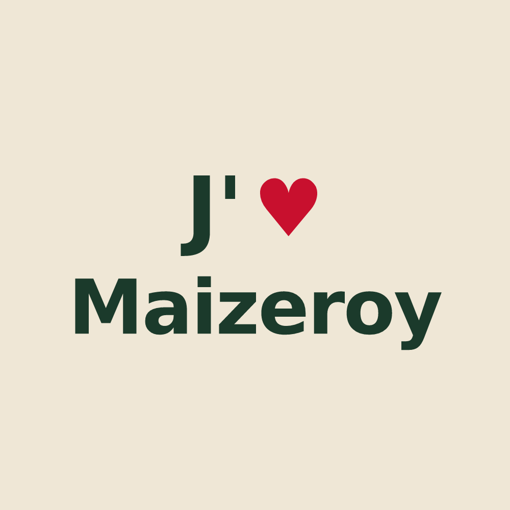 Tote bag personnalisé Maizeroy — design J'aime Maizeroy