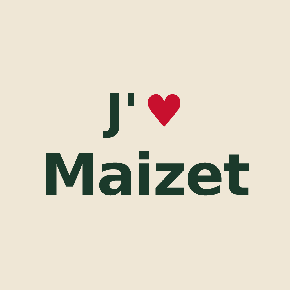 Tote bag personnalisé Maizet — design J'aime Maizet