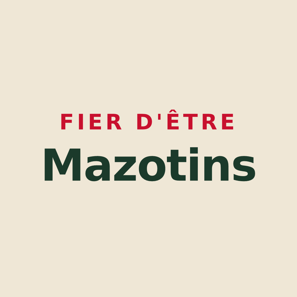 Tote bag « Fier d'être Mazotins » — design pour Maizey
