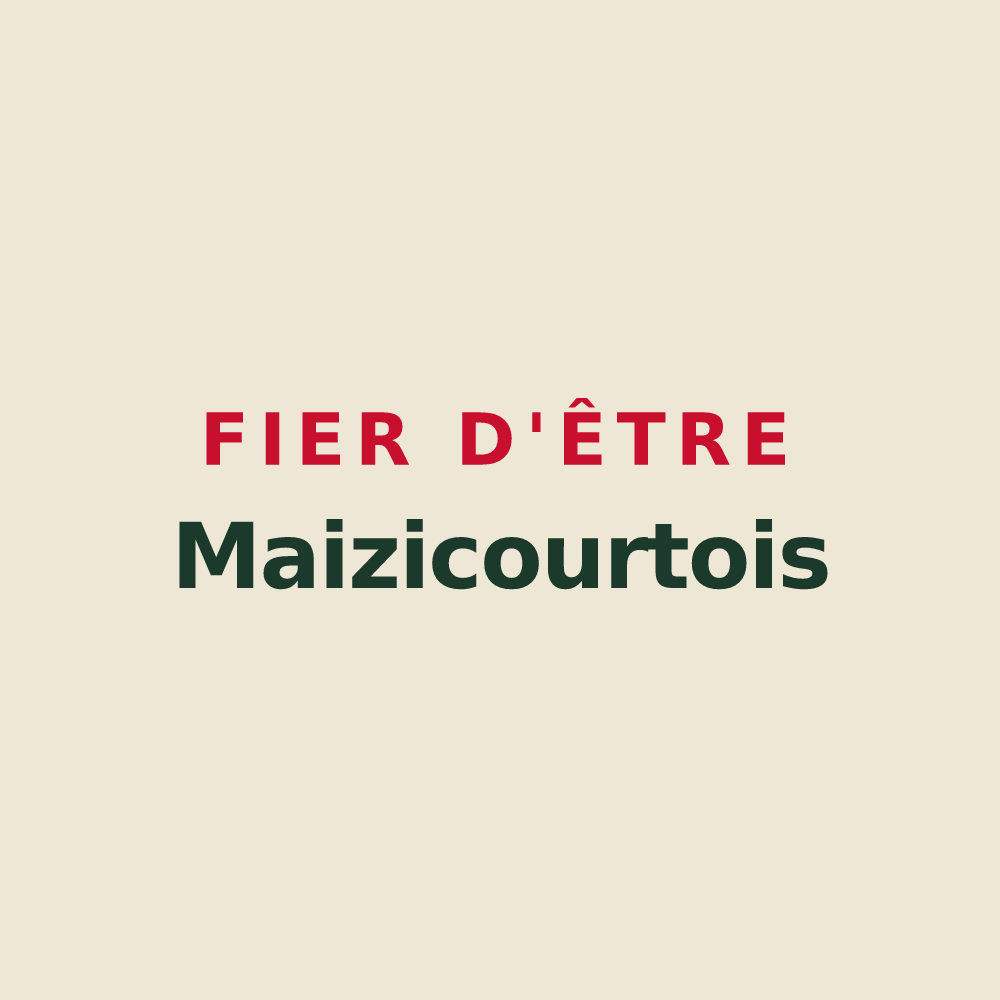 Tote bag « Fier d'être Maizicourtois » — design pour Maizicourt