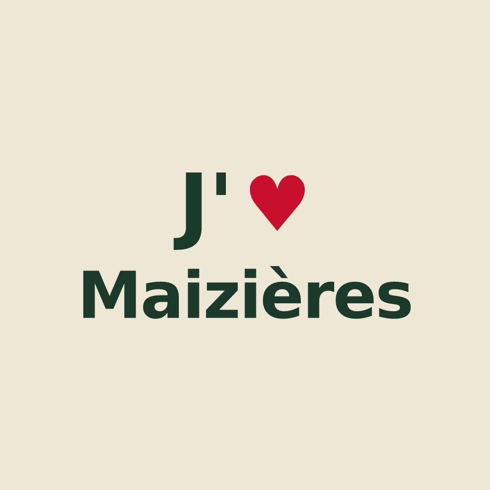 Tote bag personnalisé Maizières — design J'aime Maizières