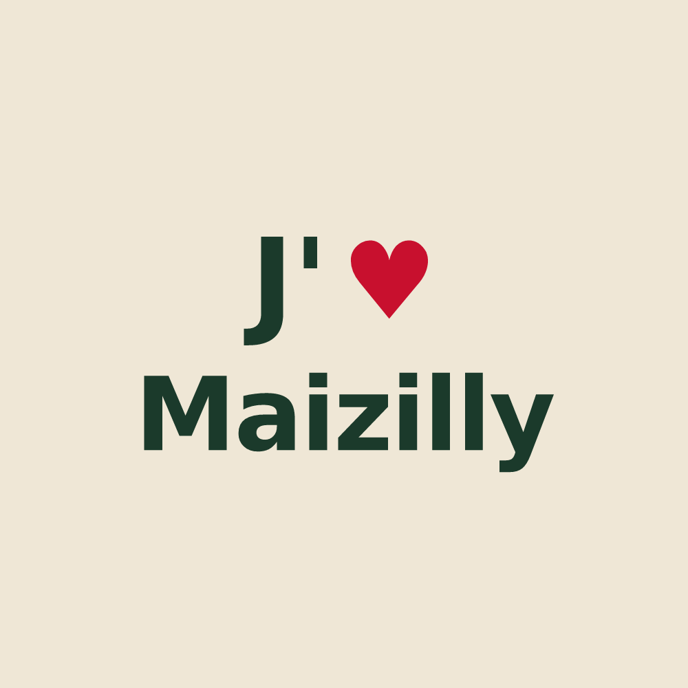 Tote bag personnalisé Maizilly — design J'aime Maizilly