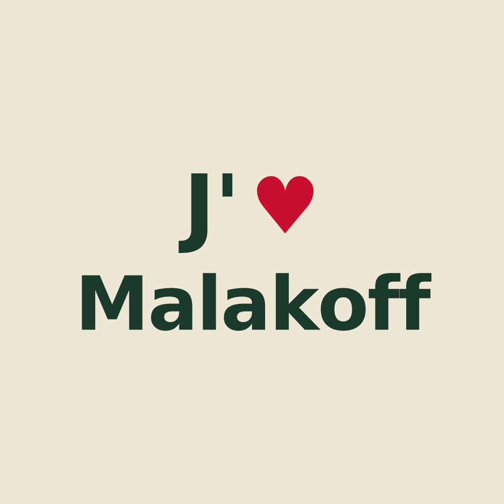Tote bag personnalisé Malakoff — design J'aime Malakoff