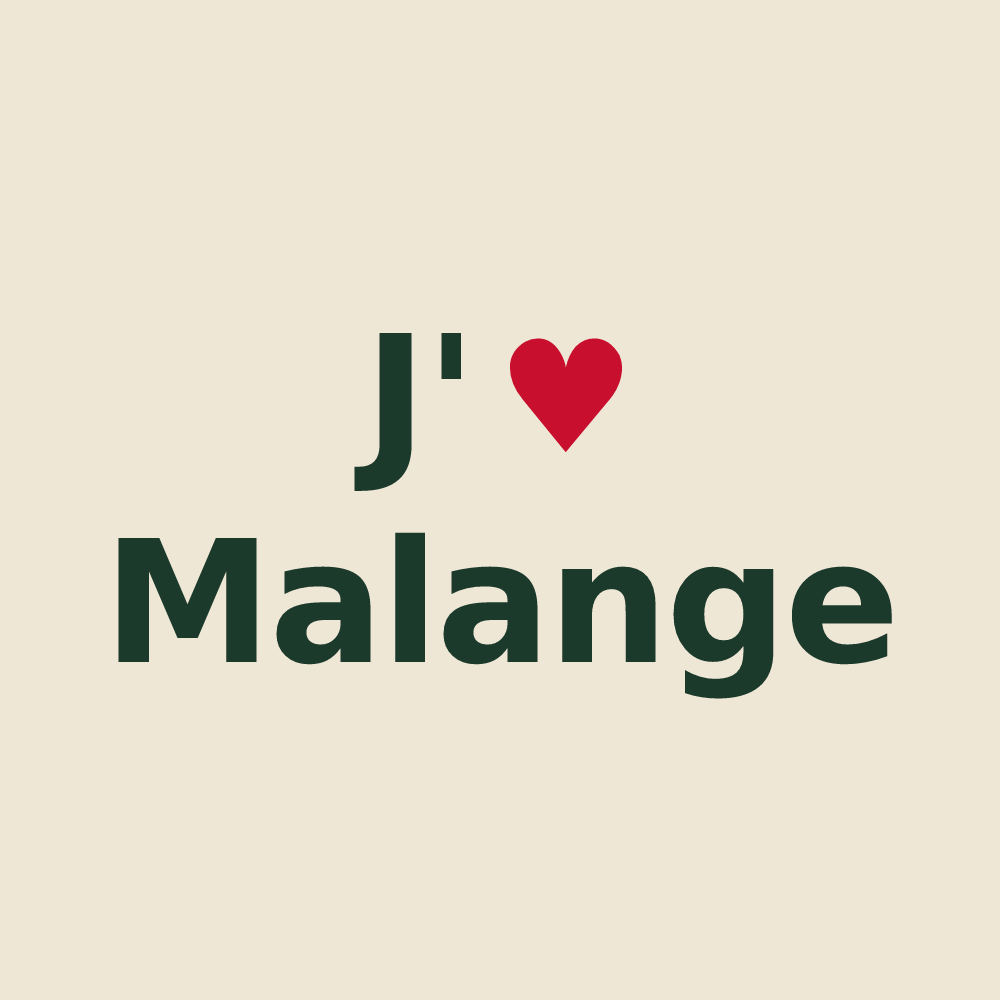 Tote bag personnalisé Malange — design J'aime Malange