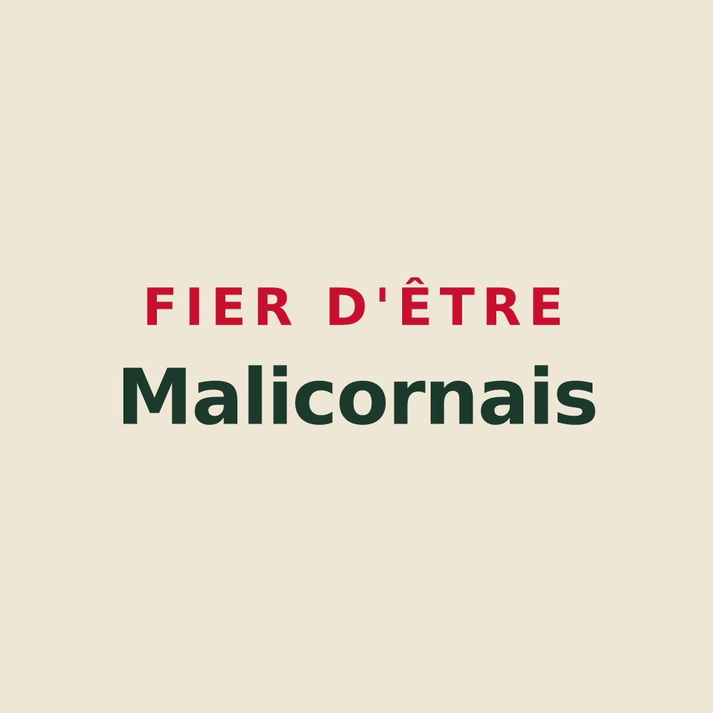 Tote bag « Fier d'être Malicornais » — design pour Malicorne-sur-Sarthe