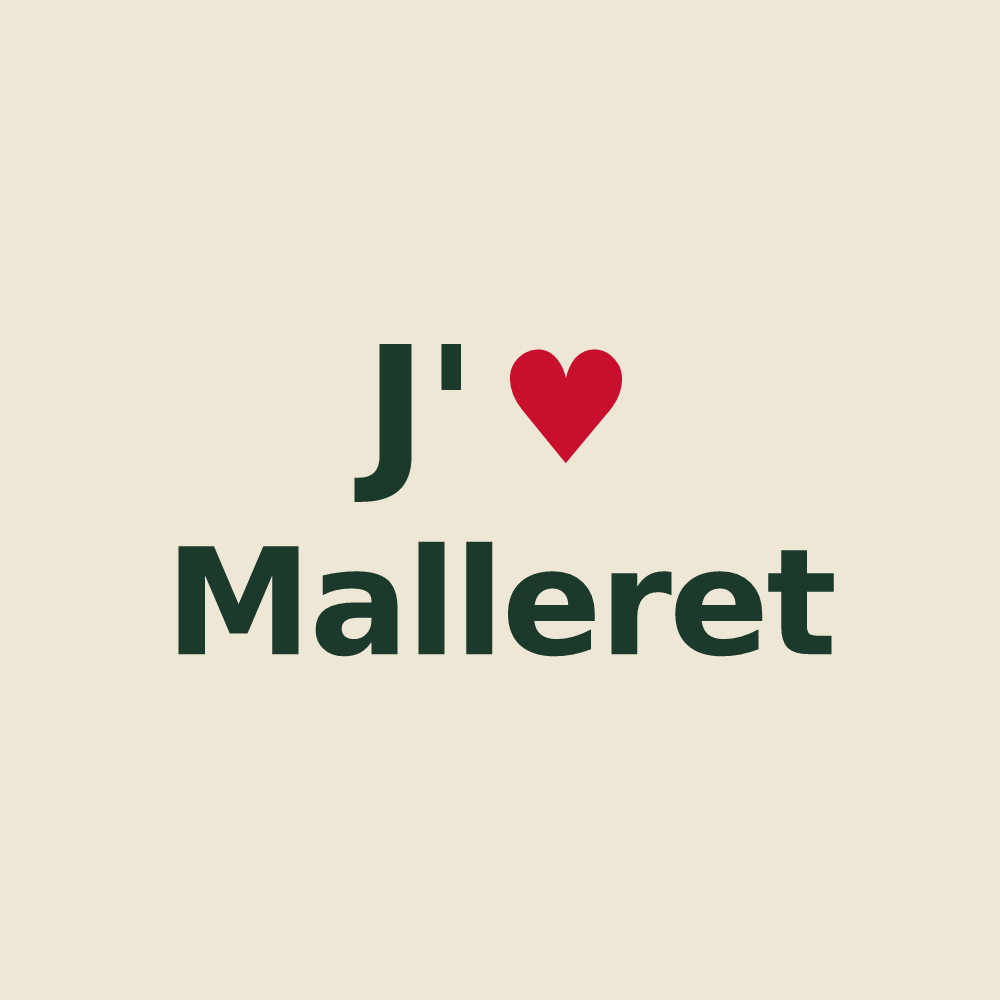 Tote bag personnalisé Malleret — design J'aime Malleret