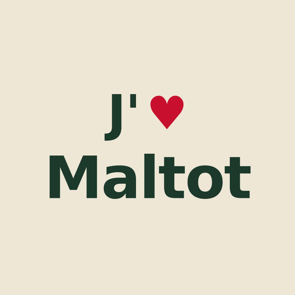 Tote bag personnalisé Maltot — design J'aime Maltot
