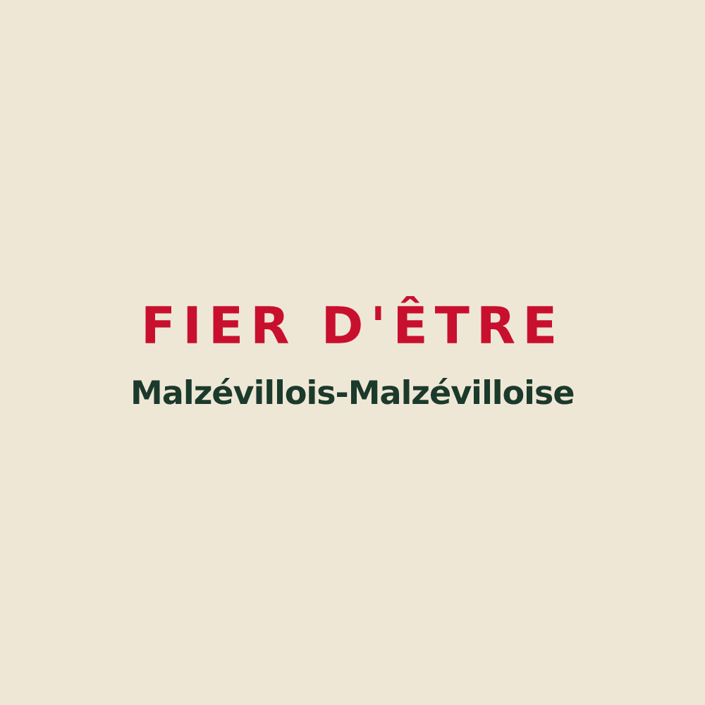 Tote bag « Fier d'être Malzévillois-Malzévilloise » — design pour Malzéville